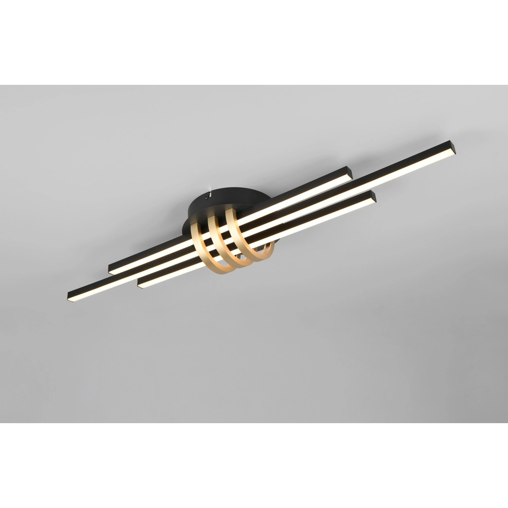 Deckenlampe Cinto Design schwarz mit gold Trio 4017807612493