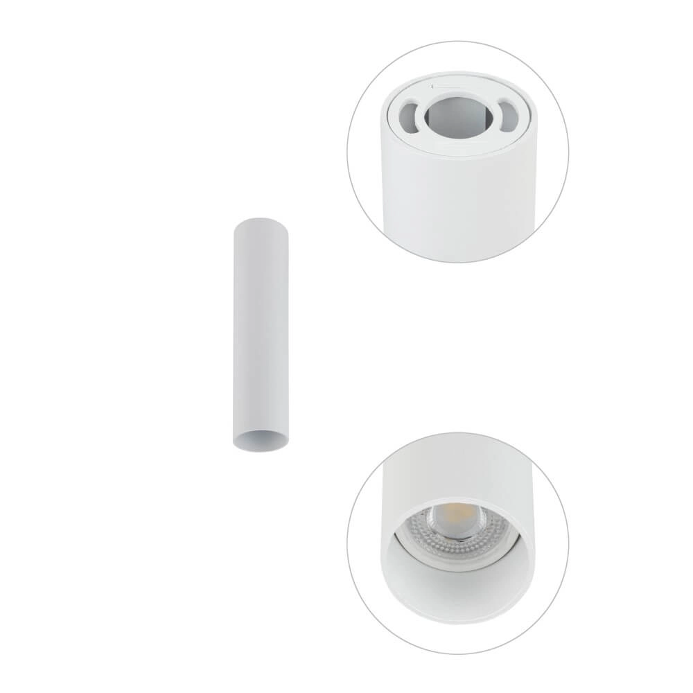 Weißer schmaler Deckenstrahler Fourty S Lyora 5903139107341