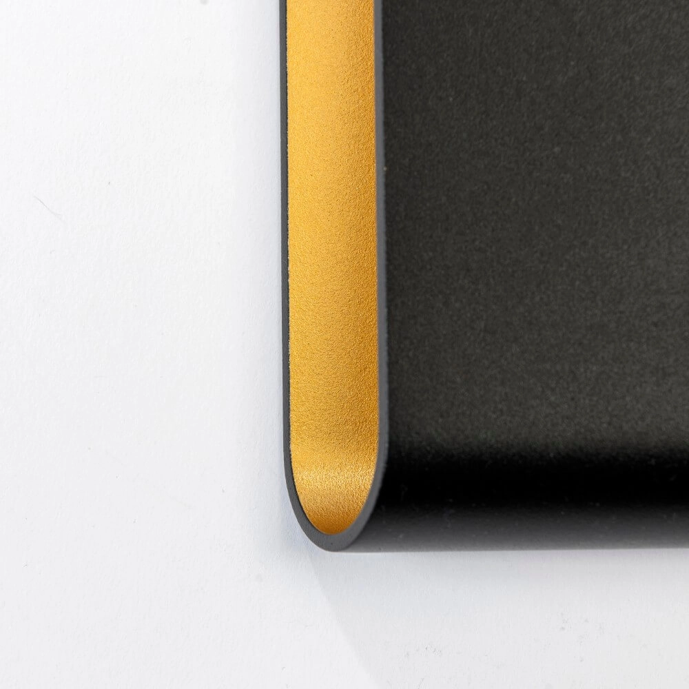 Wandleuchte Diaz L Schwarz mit Gold Artdelight 8720701100299