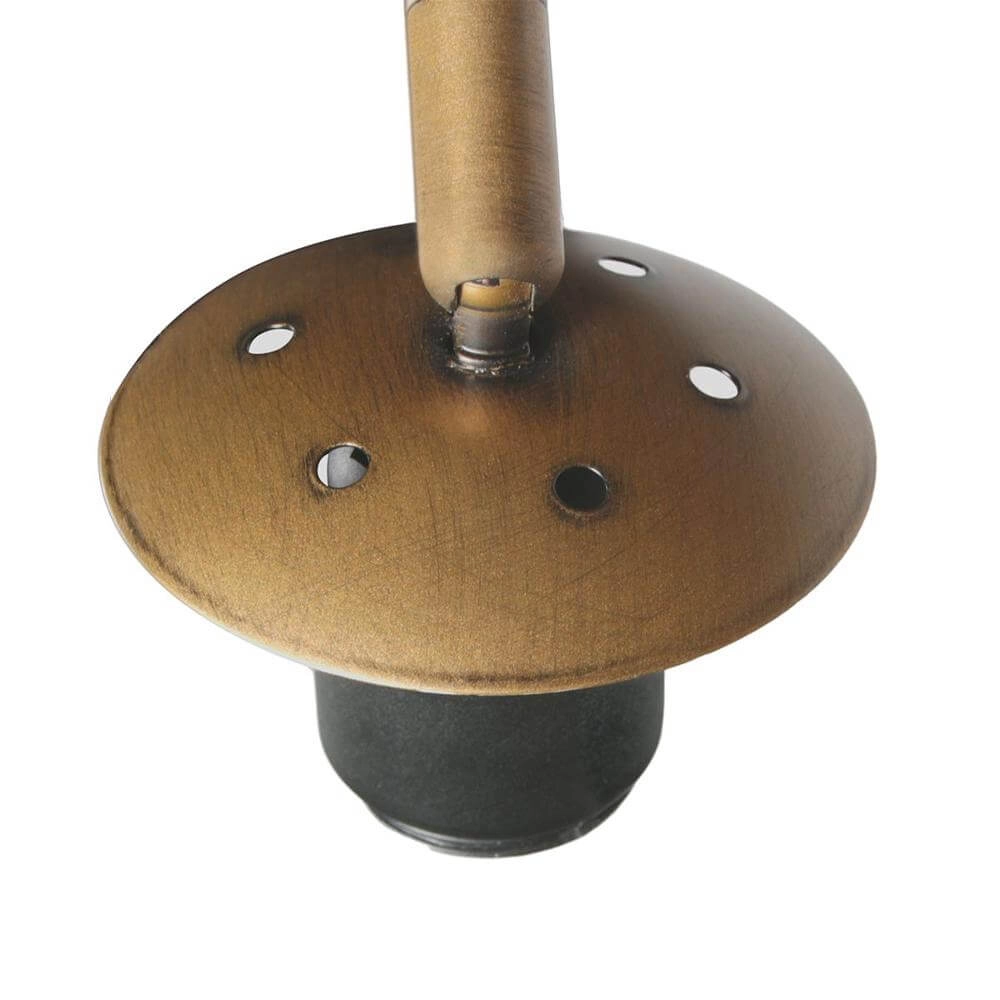 Bogenlampe Sparkled Light Bronze mit Bambusschirm Ø 45cm Steinhauer 8712746179903
