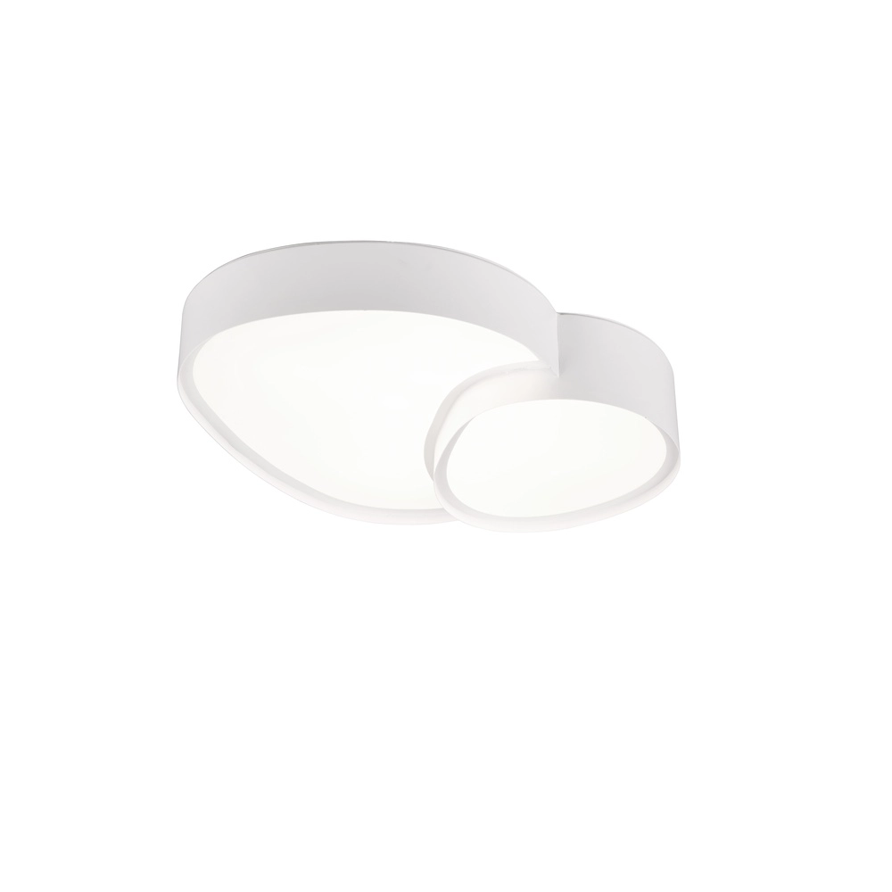 Organische Deckenleuchte Rise 43,5cm weiß Trio 4017807600575