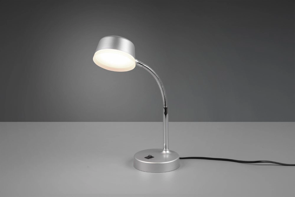 LED Schreibtischlampe Kiko Silbergrau Trio 4017807480993