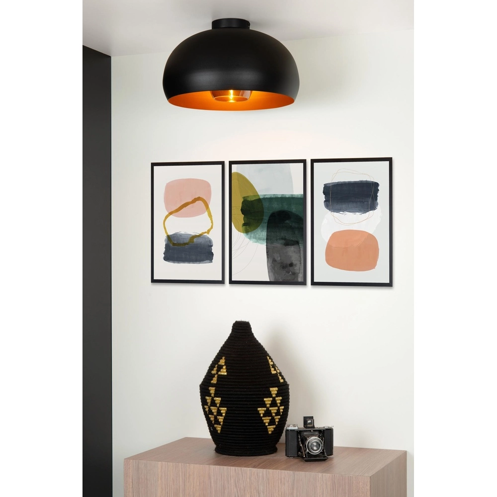 Deckenlampe Sharan Ø 38 cm schwarz Lucide 5411212302922