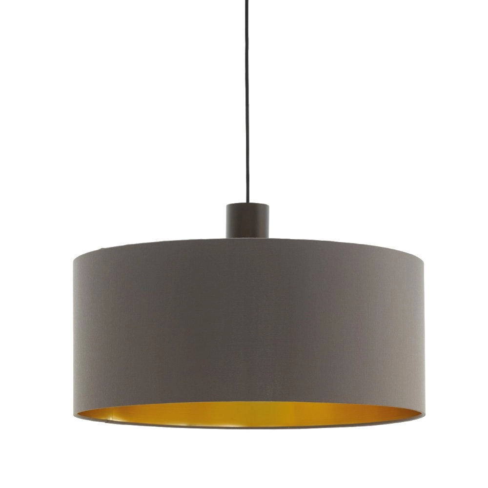 Pendelleuchte Concessa 1 53 cm Cappuccino mit gold
