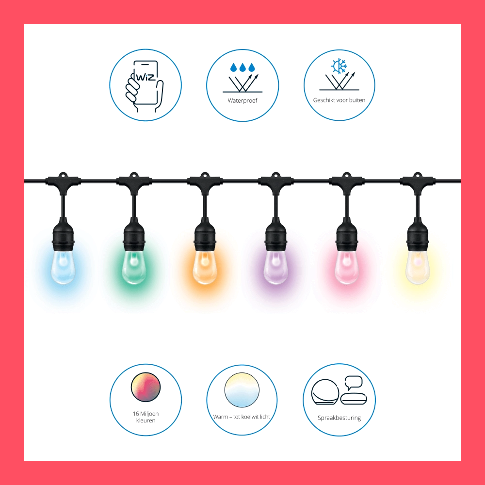 String Lights mit 12 smarten Stimmungslichtern WiZ 8719514554450