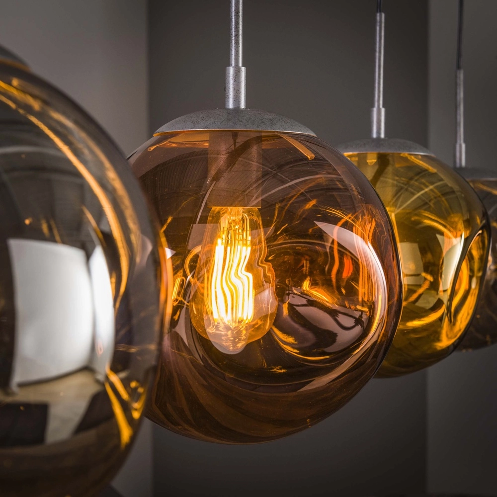 Glas-Pendellampe Stellar 4-Lichter - Ø 25 cm Lyora 8716803511668