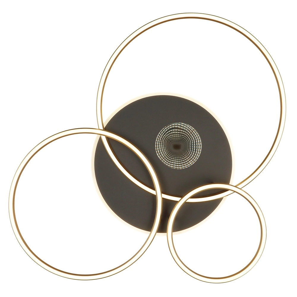 Moderne Deckenlampe Invertina Gold 90 cm Globo 9007371572403