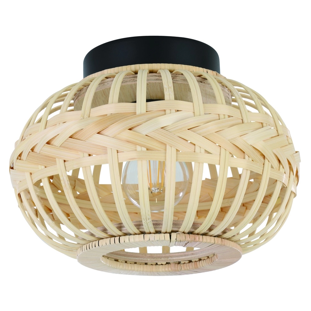 Rattan-Deckenlampe Towcester Ø 26cm - 1x E27