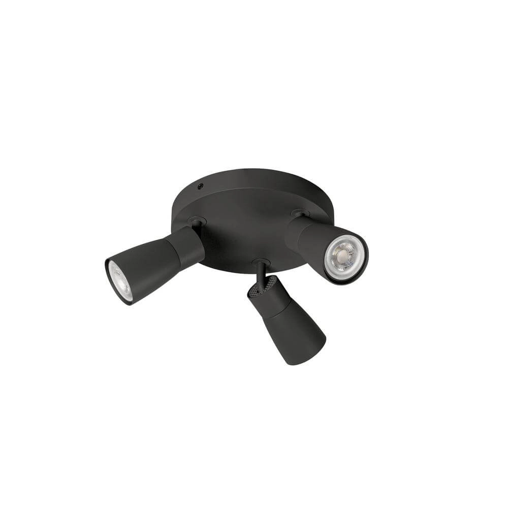 Runder Scheinwerfer Puri 2.0 Dome schwarz 3-flammig SLV 4024163293860