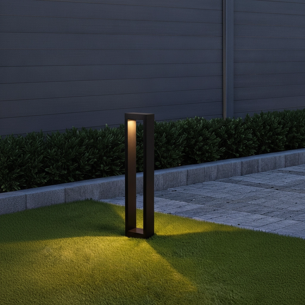 Schwarze Gartenlampe Dolix 60cm - 3000K