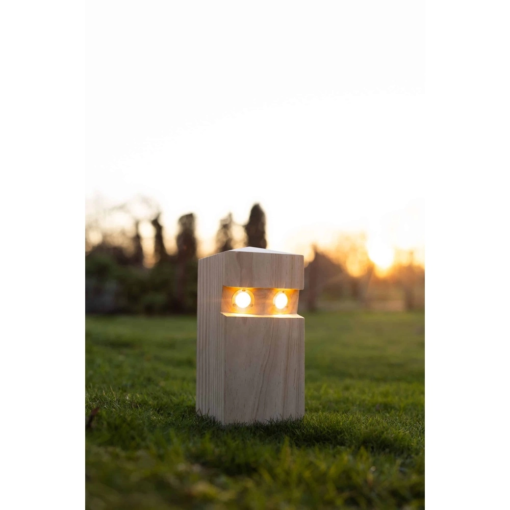 Holzwegbeleuchtung Pallina Eiche – 20 cm – 2700.000 km