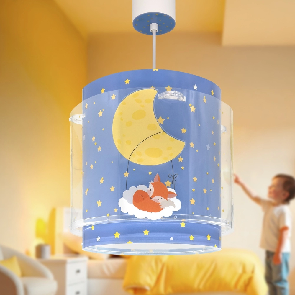 Pendelleuchte für Kinderzimmer Moon Dreams blau Dalber 8420406003085
