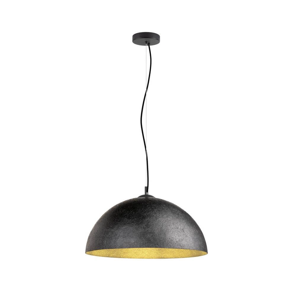 Pendelleuchte Forchini 50 schwarz mit gold Ø 50cm