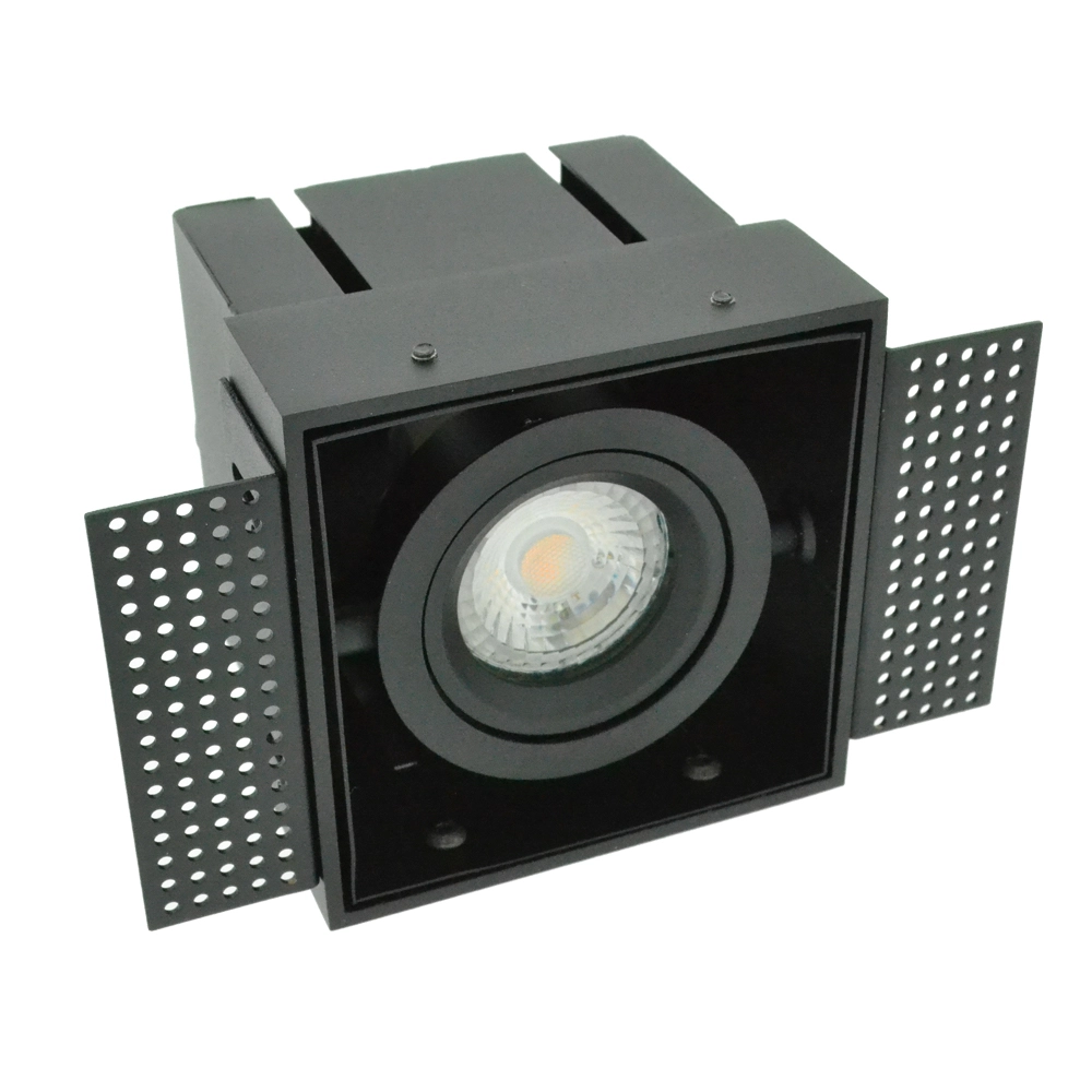 Randloser Einbaustrahler Sablons Schwarz Searchlight 5053423185224