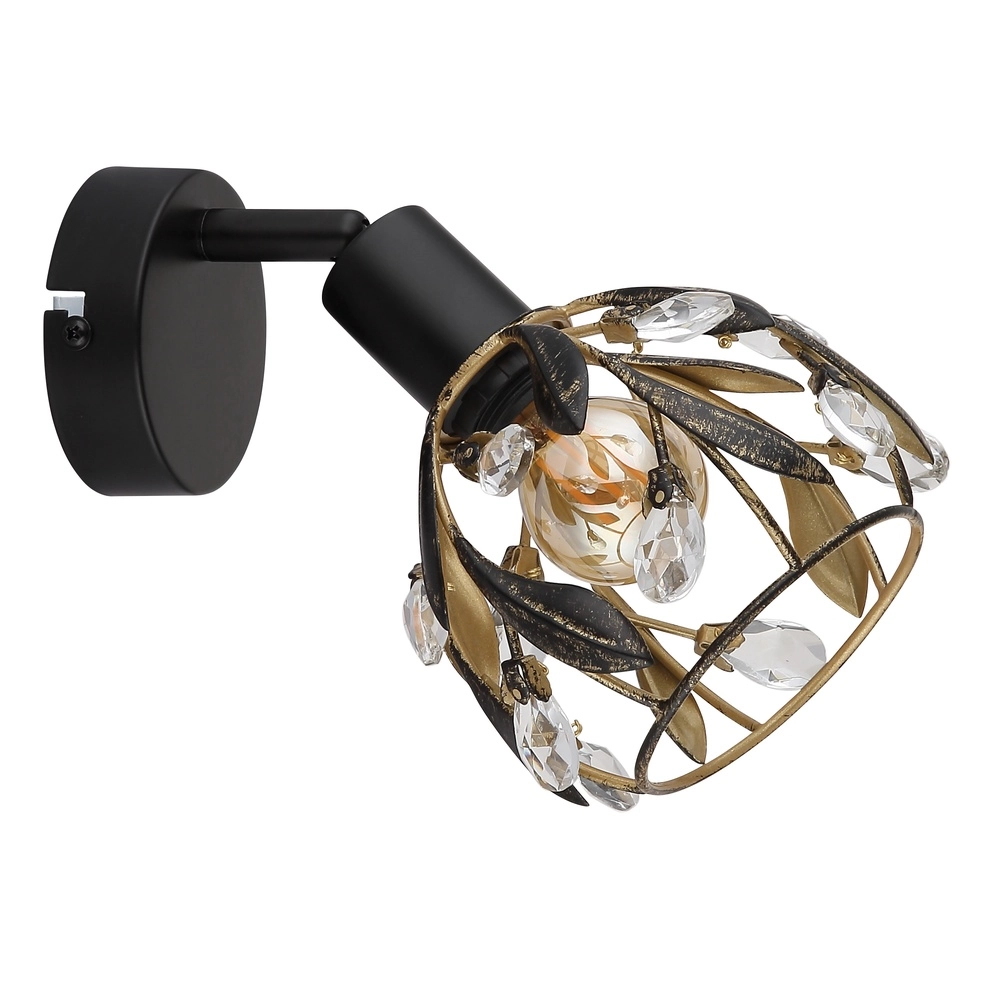 Landwandlampe Mika Schwarz Globo 9007371522293
