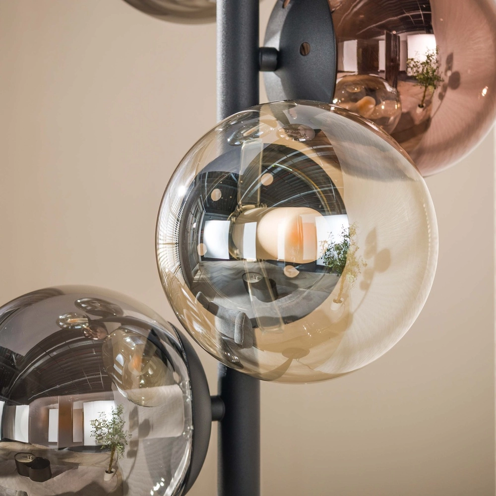 Design der Stehlampe Orb Black 6-Lights Lyora 8716803514959