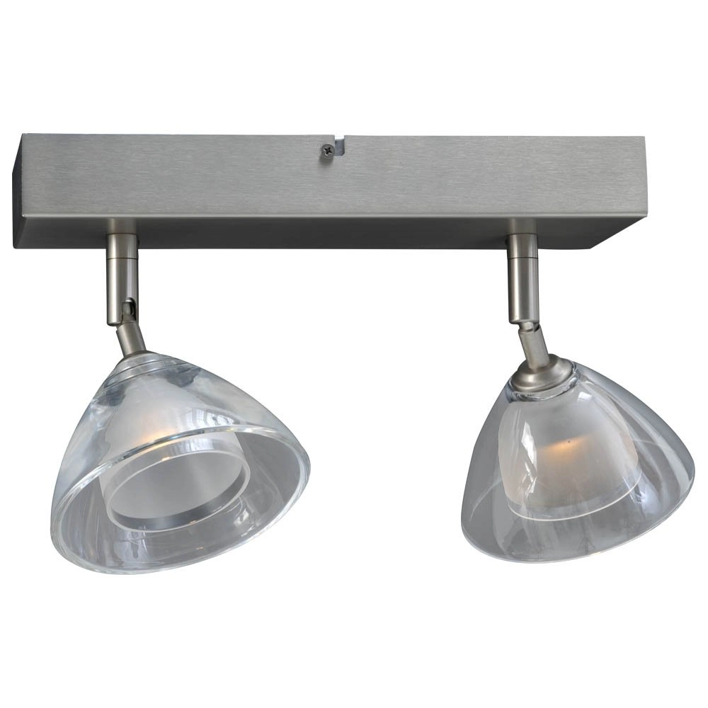 LED-Deckenlampe Caterina LED Beam 2-leichter Metallgrau