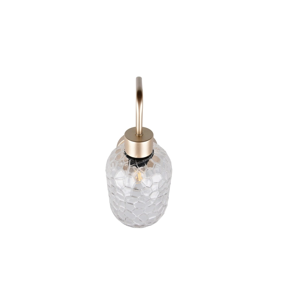Wandlampe Emelie Gold mit Rauchglas Trio 4017807702583