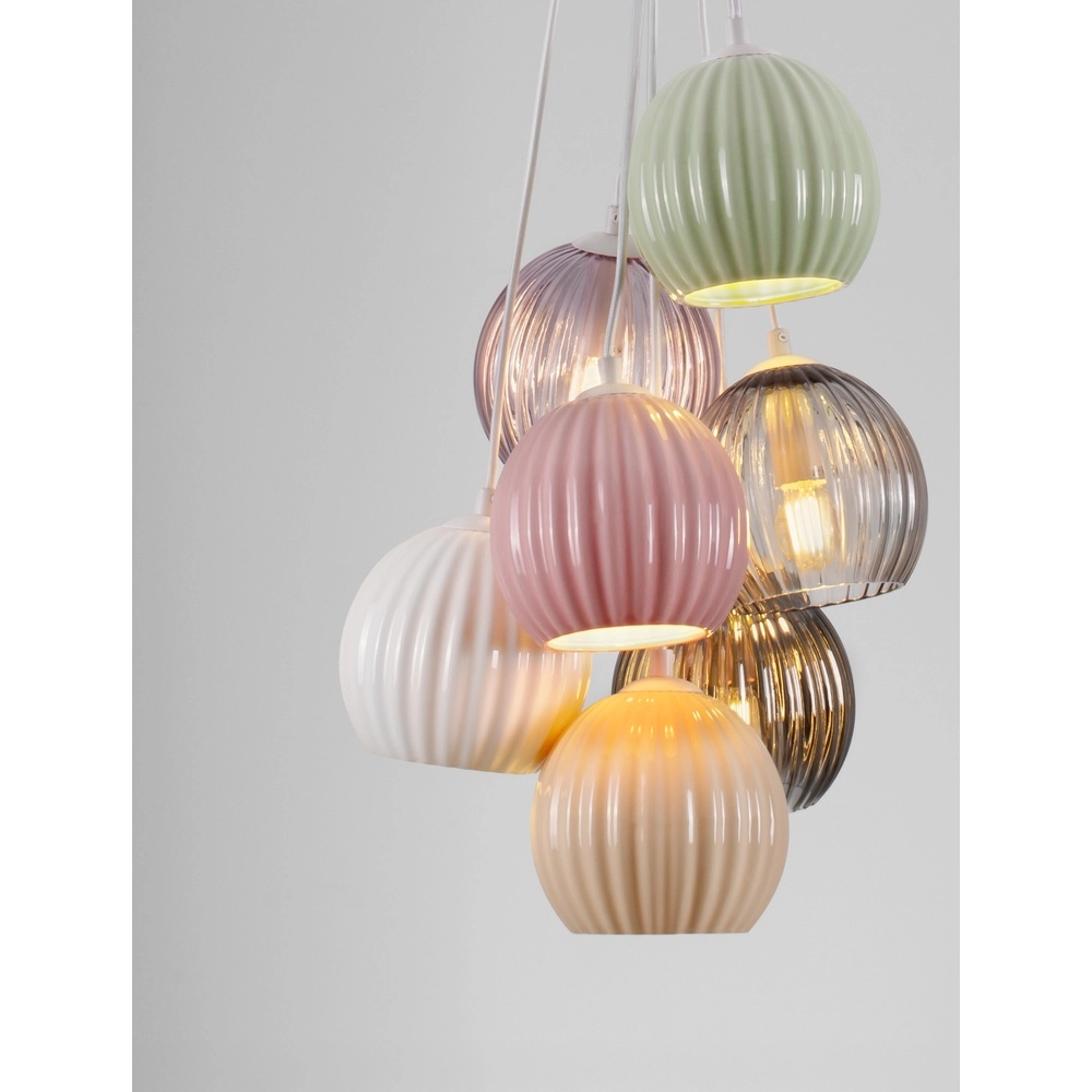 Farbige Pendelleuchte Meline 7-flammig Lyora 5212017474001