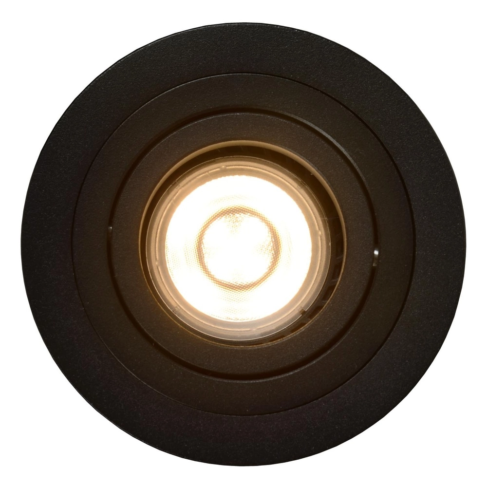 Zurückgesetzter Scheinwerfer Tube schwarz Ø 9,2 cm Lucide 5411212221308