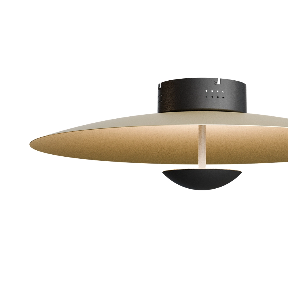 Deckenlampe Scala Ø 60 cm schwarz mit Gold Masterlight 8718121397405