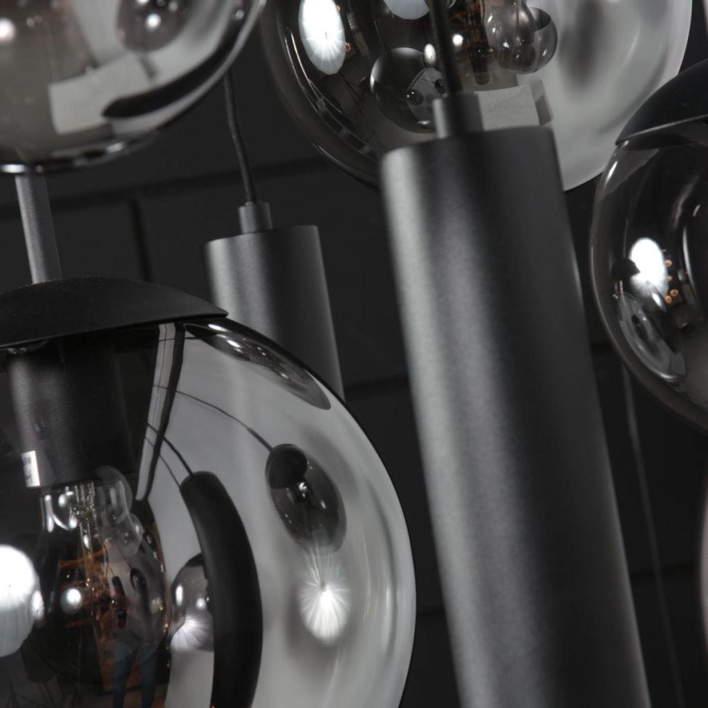 Design-Pendellampe Bollique 9-Licht Schwarz Steinhauer 8712746187670