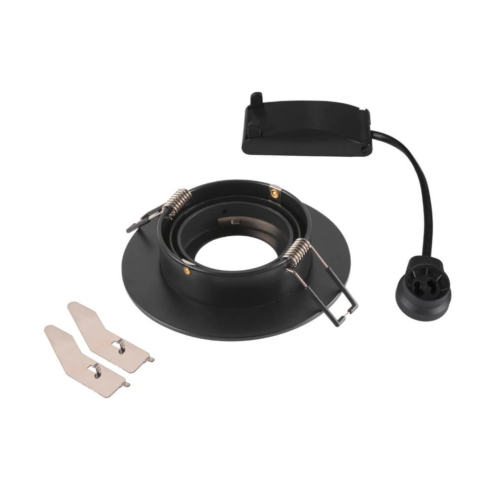 Einbaustrahler New Tria 75 XL rund - schwarz - GU10 SLV 4024163280563