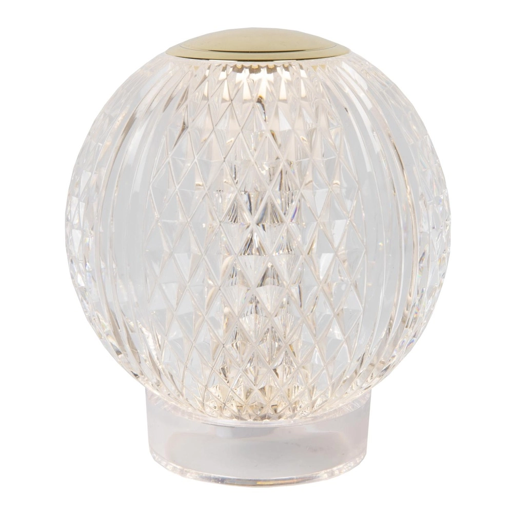 Goldene Tischlampe Cintra wiederaufladbare Ø 11cm - 3000K Lucide 5411212134363