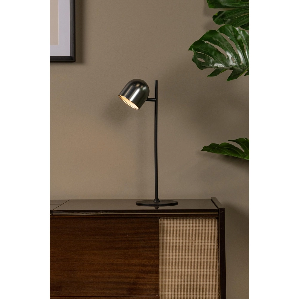 Wiederaufladbare Tischlampe Skanska Rech Metallisch-Grau Lucide 5411212032126