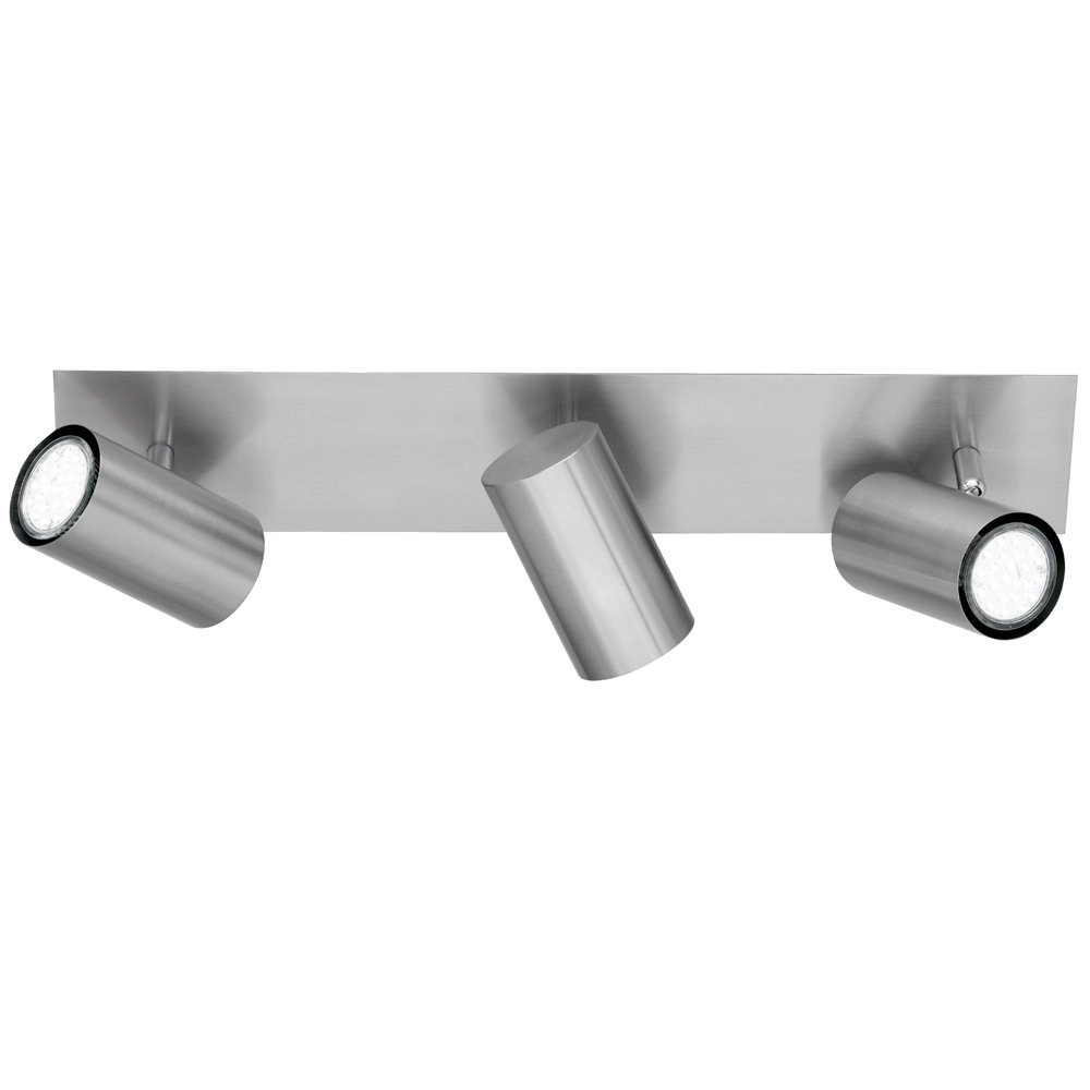 Deckenstrahler Series 8024 3-Licht-Nickelmatte