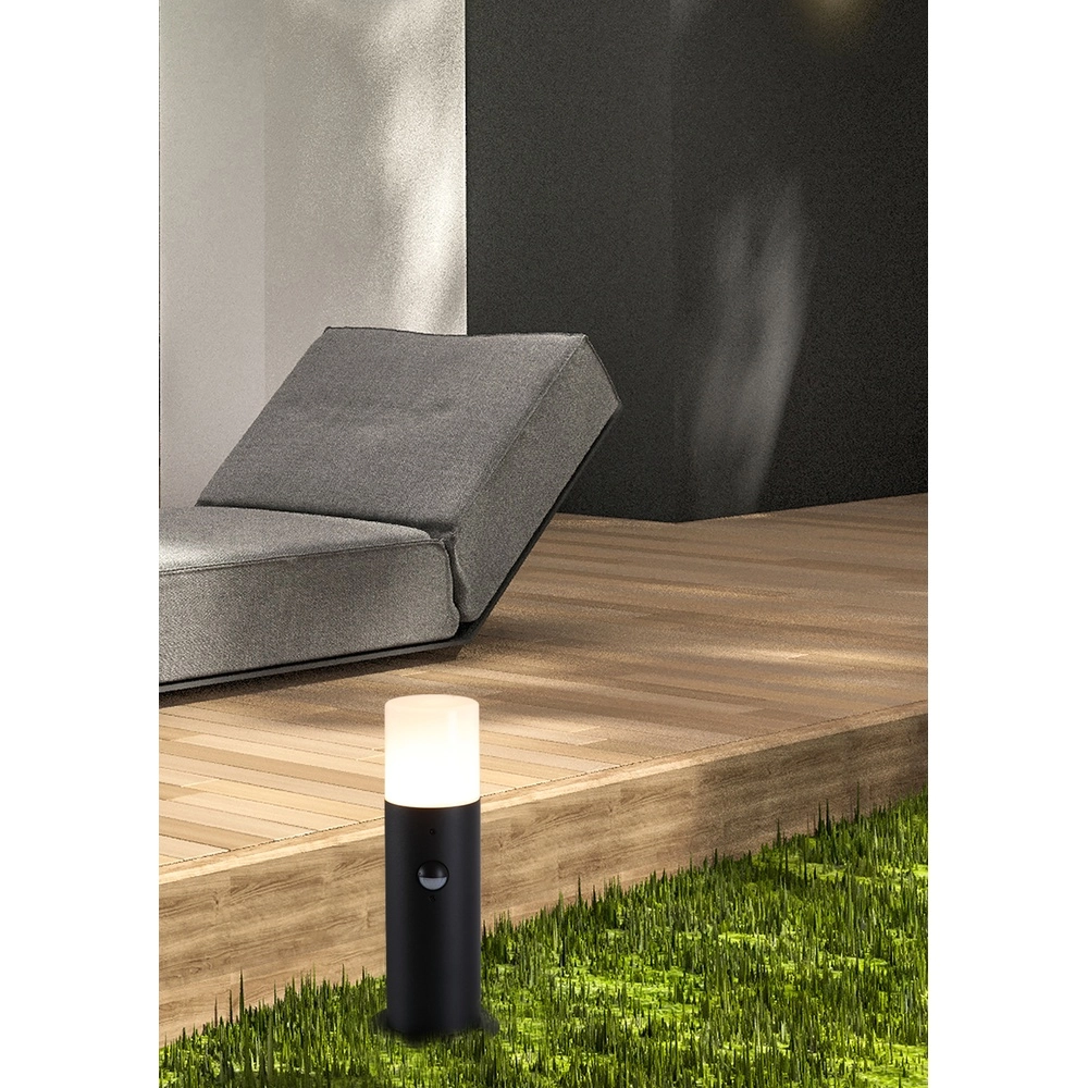 Gartenleuchte Colorado 30cm schwarz mit Sensor Searchlight 5053423299129