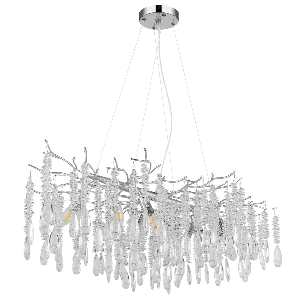 Pendellampe Kinga Silbergrau 100cm Globo 9007371567003