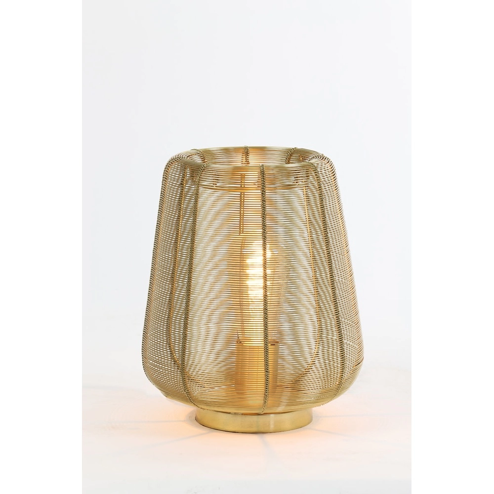 Goldene Tischlampe Adeta Ø 22cm Light & Living 8717807600921