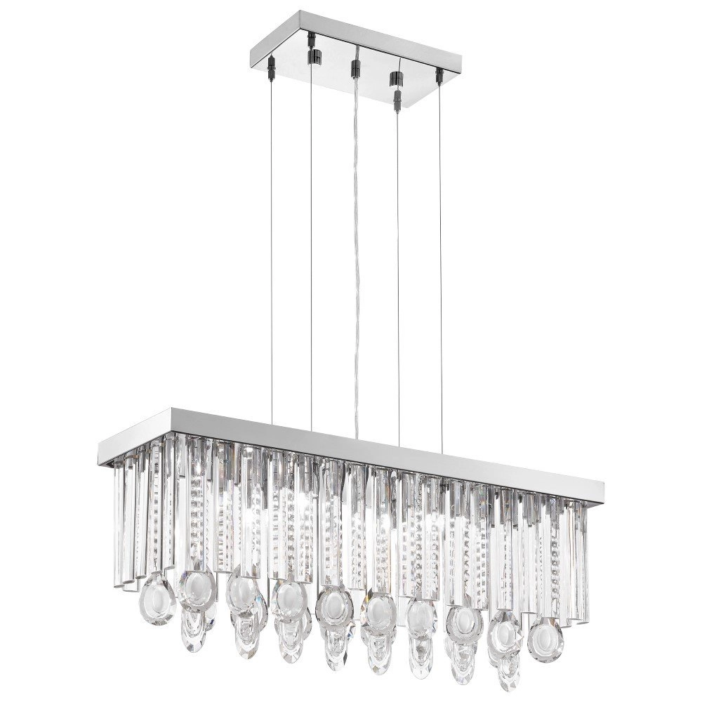 Pendelleuchte Calaonda 69 cm 7 Lichter mit Kristall