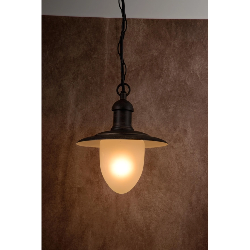 Land-Pendellampe Aruba rostbraun Ø 25cm IP44