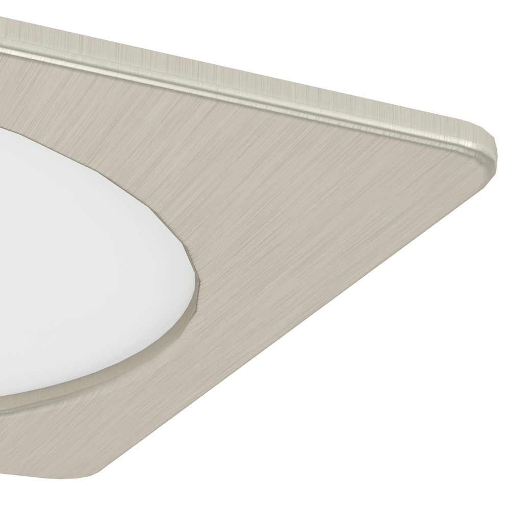 Einbaulampe Fueva 6 Quadrat – Edelstahl – 16,6x16,6 cm Eglo 9008606330881