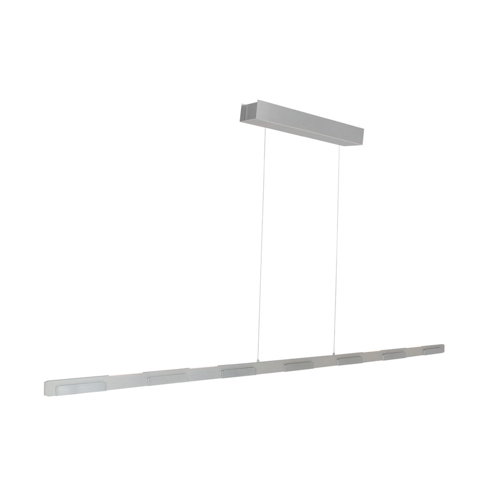 Schlanke Pendelleuchte Bloc Metallic-Grau Steinhauer 8712746148268
