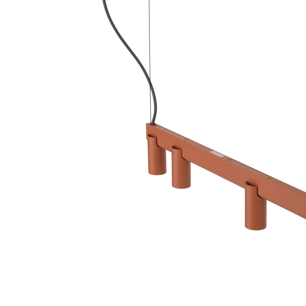 Design-Pendellampe Fourty 7-Licht Terrakotta Lyora 5903139124232