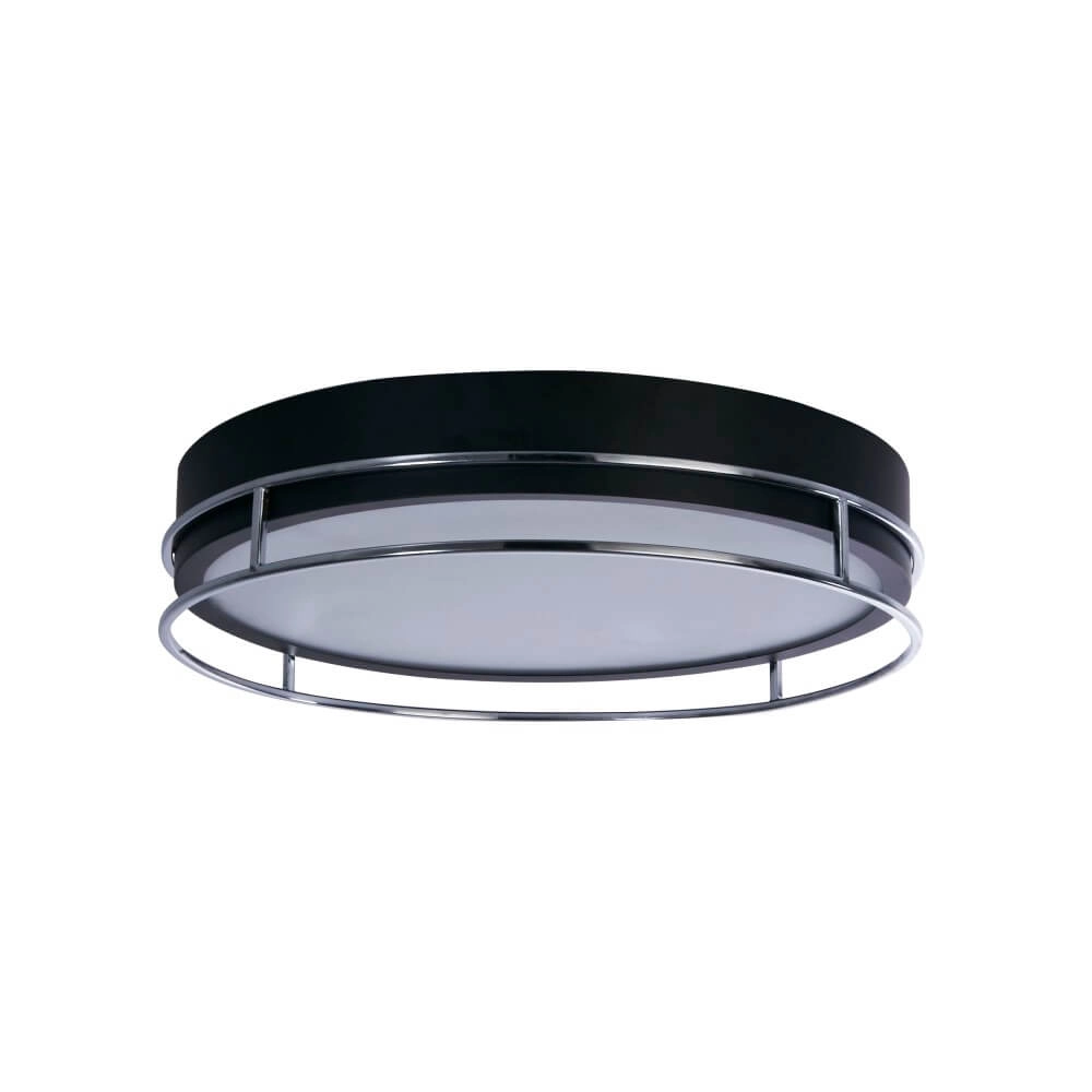Designer-Deckenleuchte Pheonix Ø 40cm schwarz mit silber