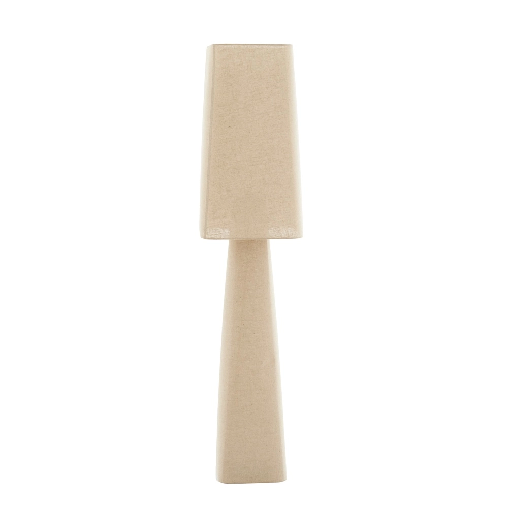 Leinen-Stehlampe Mikko 176 cm – natürlich
