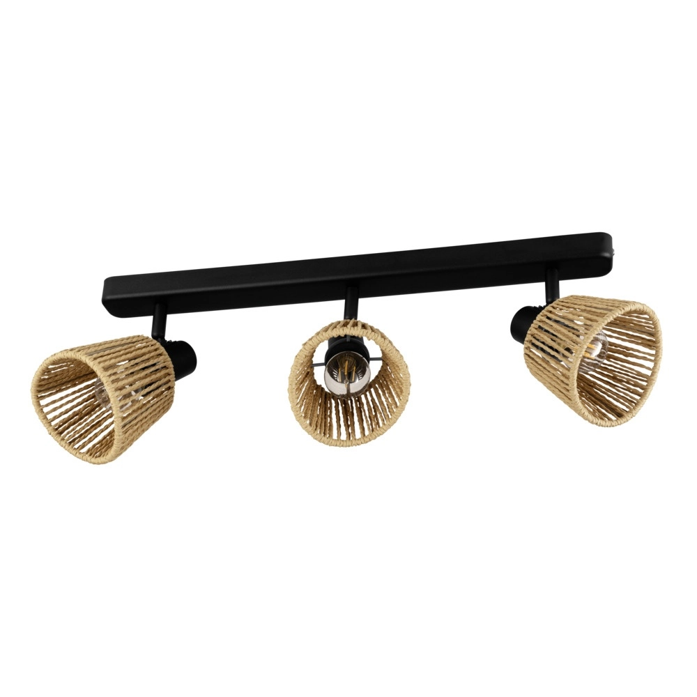 Deckenlampe Keelby Rattan 3-flammig