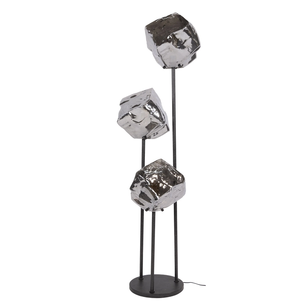 Moderne Stehlampe Rock 3-Licht – Chromglas Lyora 8716803511385