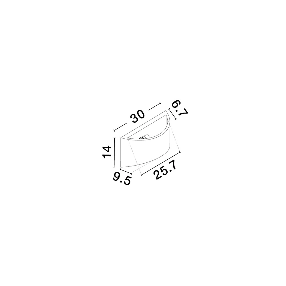 Einzigartige Wandleuchte Anello weiß Lyora 5212017479327