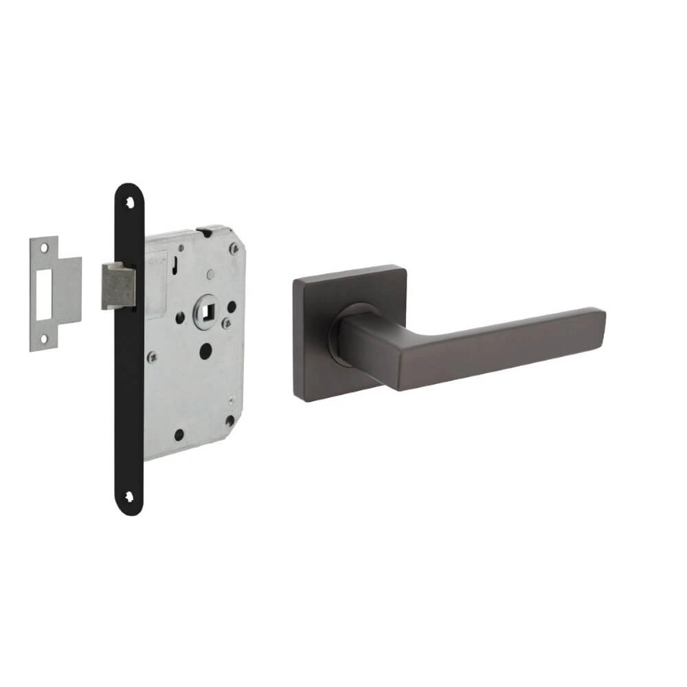 Komplettes Türdrücker-Set Hera anthrazit Intersteel 8714186634899