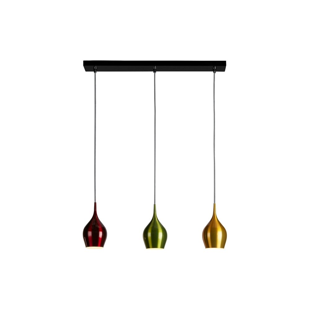 3-flammige Pendelleuchte Vibrant farbig Searchlight 5053423295855