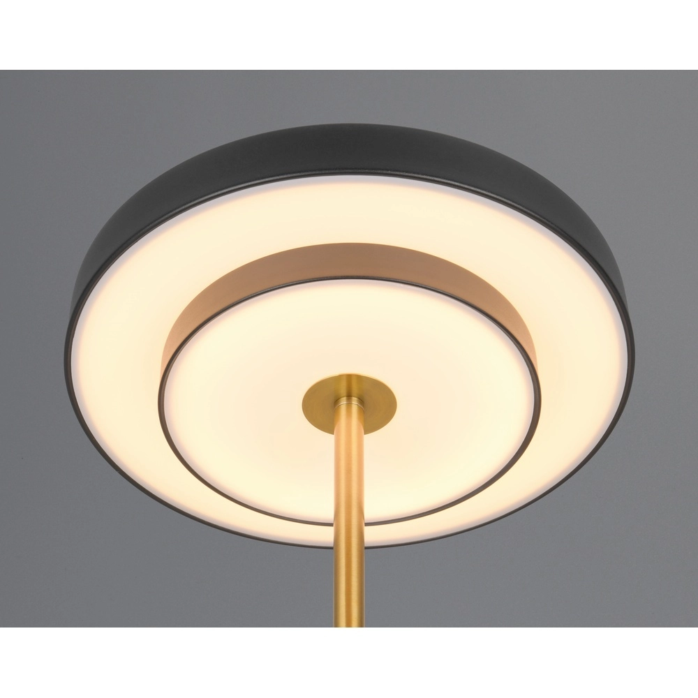 Design-Tischleuchte Keaton schwarz mit gold Trio 4017807655865