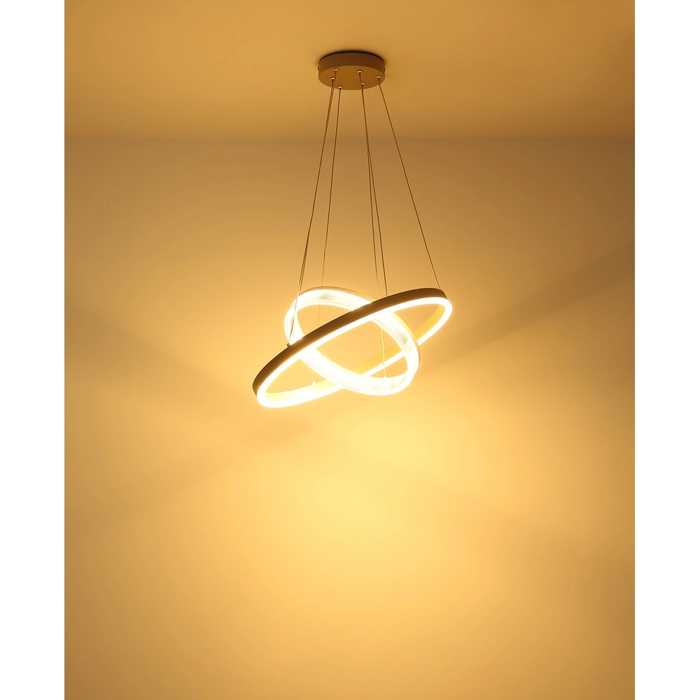 Moderne Pendelleuchte Zara sandbraun Ø 50cm Globo 9007371573073