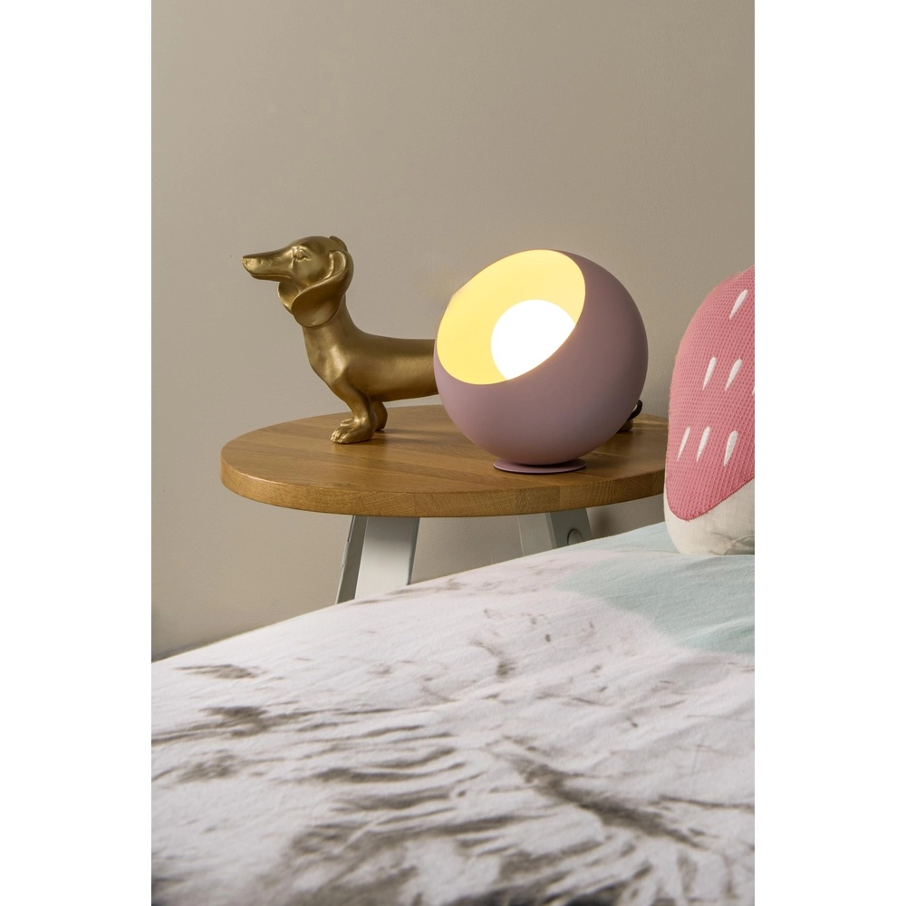 Tischlampe Doredos Ø 20cm pink Lucide 5411212510051