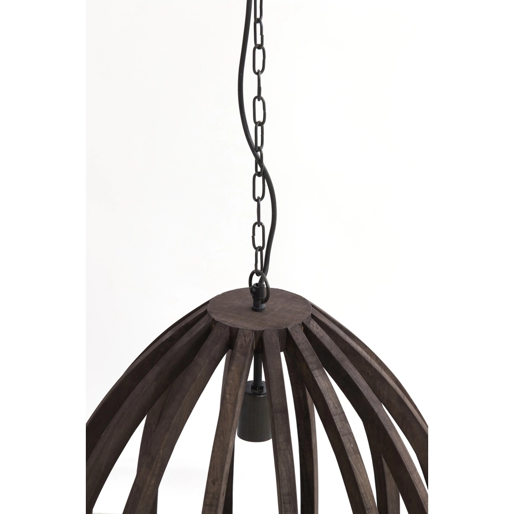 Holz-Pendellampe Barsia Ø 40cm – Walnussfarbe Light & Living 8717807701031