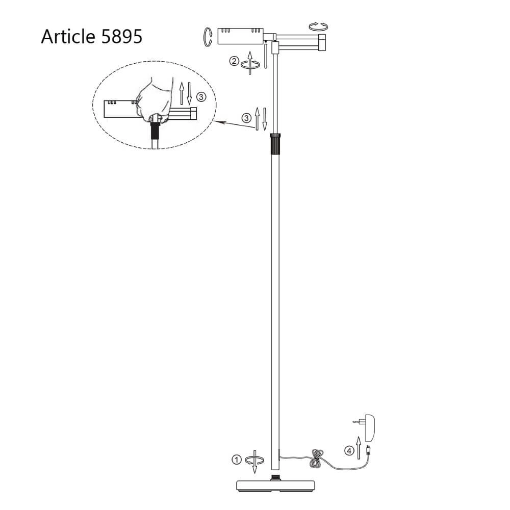 LED-Leselampe Mexlite Steinhauer 8712746115260